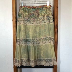 Vintage Free People Mid Length Skirt